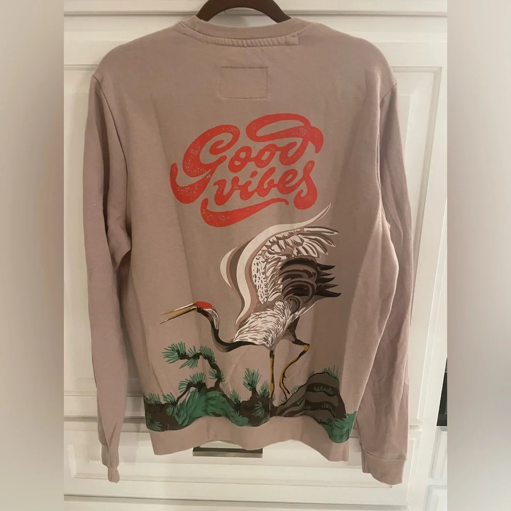 Men’s Blind rooster mauve Good Vibes sweatshirt - Picture 3 of 4